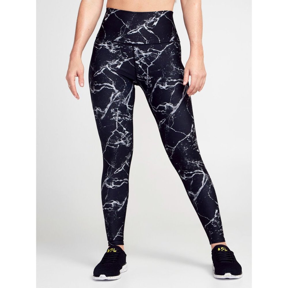 Soul Cycle Marble Milestone Two Tone Legging XS